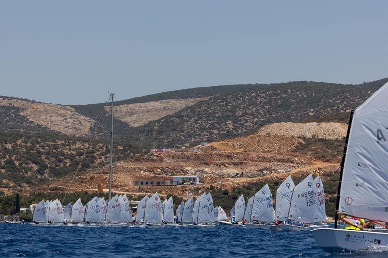 2022 Optimist Worlds, Bodrum, Turkey - July 2022 photo copyright Andrew Brown taken at Wakatere Boating Club and featuring the Optimist class