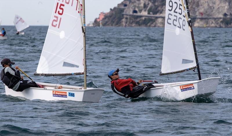 27th Ora Cup Optimist at Lake Garda, Italy photo copyright Elena Giolai taken at Circolo Vela Arco and featuring the Optimist class