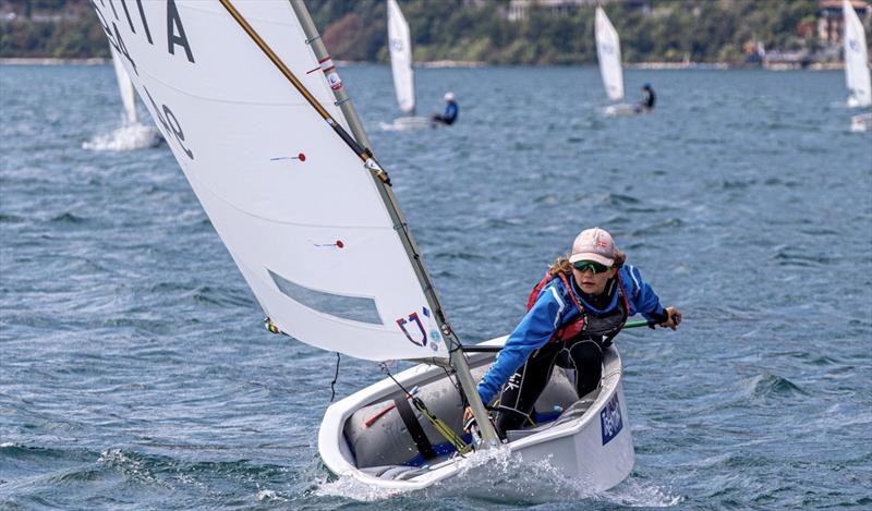 27th Ora Cup Optimist at Lake Garda, Italy photo copyright Elena Giolai taken at Circolo Vela Arco and featuring the Optimist class