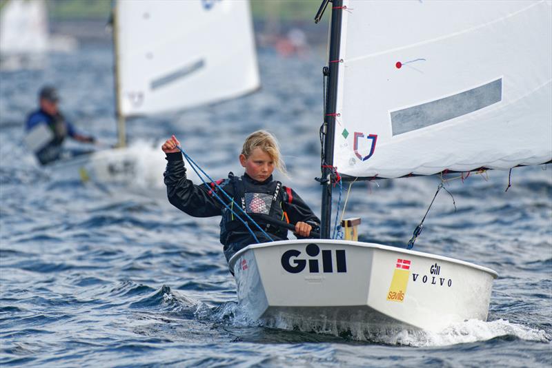 Isla Hutchinson winning the Regatta Fleet - IOCA UK Optimist Nationals at Largs Sailing Club photo copyright Paul Sanwell / OPP taken at Largs Sailing Club and featuring the Optimist class