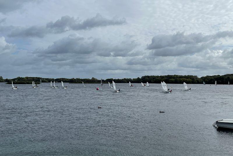 Optimist Junior Girls Training at Burghfield photo copyright BSC taken at Burghfield Sailing Club and featuring the Optimist class