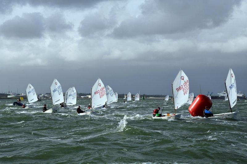 Optimist End of Seasons Championship in the Solent photo copyright Stephen Wright taken at Royal Southern Yacht Club and featuring the Optimist class