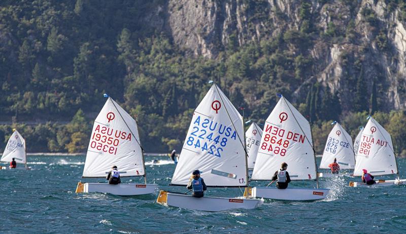 Halloween Cup Optimist - Day 1 photo copyright Elena Giolai taken at Circolo Vela Torbole and featuring the Optimist class