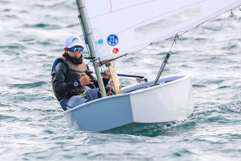 Bernardo Neto wins the Optimist class in the 38th edition of the Christmas Race at Clube Naval de Cascais - photo © Luís Fráguas