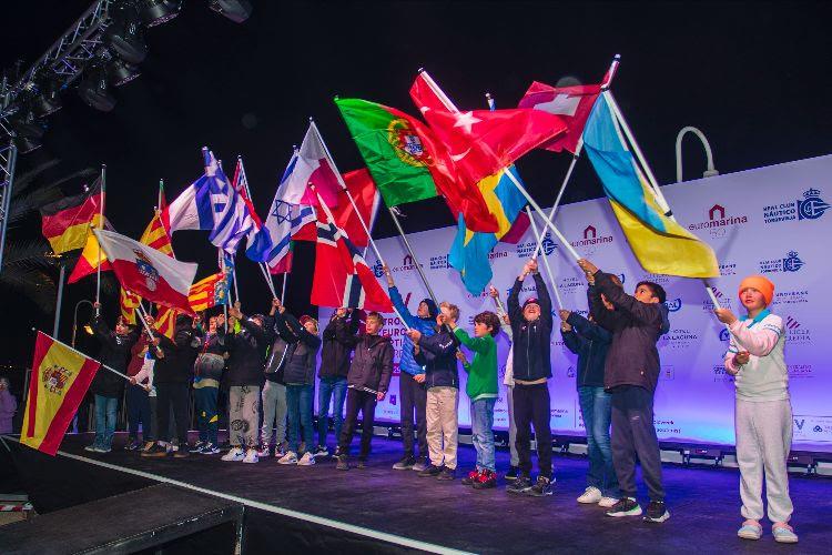 'Welcome Party', bienvenida a los 26 países representandos en el XV Trofeo Euromarina Optimist Torrevieja photo copyright Pep Portas | RCN Torrevieja taken at  and featuring the Optimist class