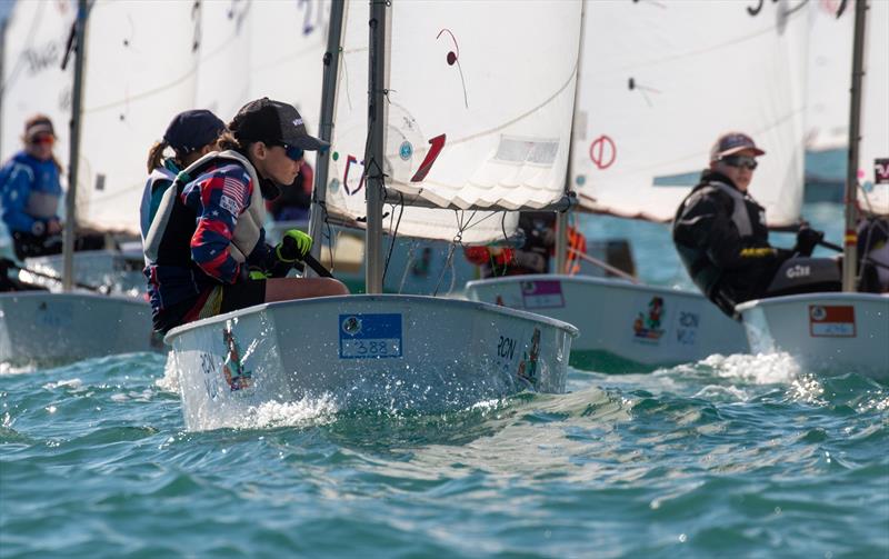 OptiOrange international Optimist class regatta, day 2 photo copyright Pep Portas / RCNV taken at Real Club Nautico Valencia and featuring the Optimist class