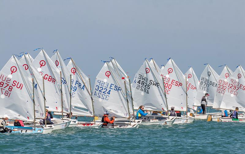 OptiOrange international Optimist class regatta, final day photo copyright Pep Portas / RCNV taken at Real Club Nautico Valencia and featuring the Optimist class