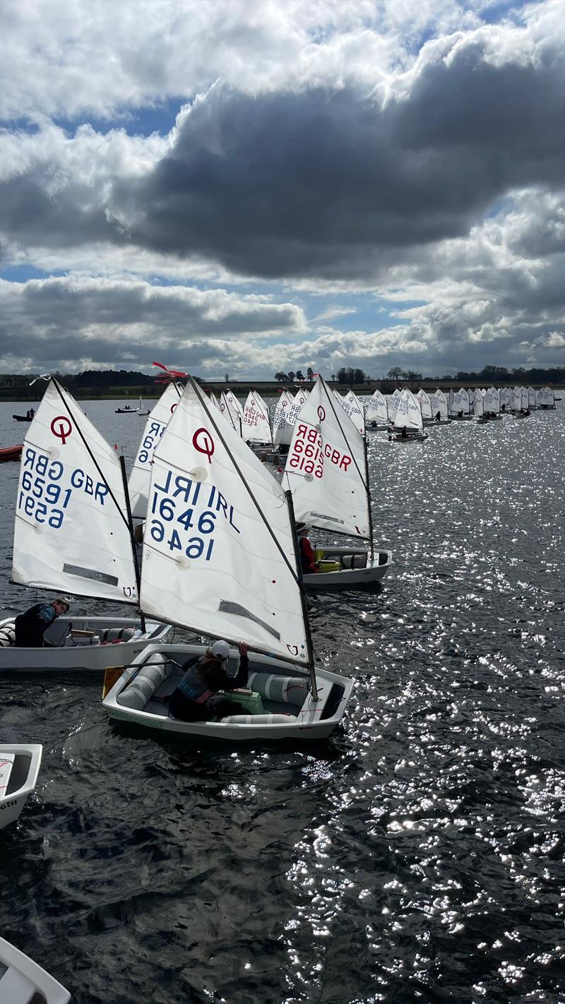 2023 IOCA UK Optimist Spring Championships photo copyright Sandy Ramus taken at Rutland Sailing Club and featuring the Optimist class