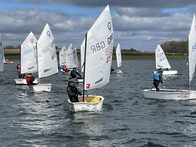 2023 IOCA UK Optimist Spring Championships photo copyright Josh Richardson taken at Rutland Sailing Club and featuring the Optimist class