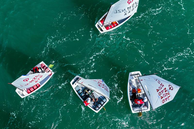 Day 1 - 2023 Toyota Optimist NZ Nationals - Wakatere BC - April 7, 2023 photo copyright Adam Mustill taken at Wakatere Boating Club and featuring the Optimist class