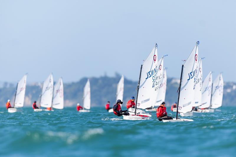 Day 4 - 2023 Toyota Optimist NZ Nationals - Wakatere BC - April 10, 2023 photo copyright Adam Mustill taken at Wakatere Boating Club and featuring the Optimist class