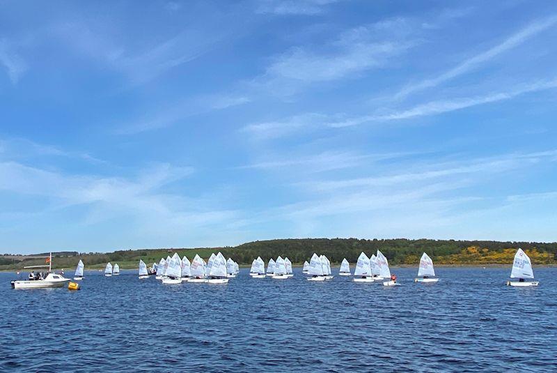 IOCA Gill Early Summer Optimist Championships at Derwent Reservoir photo copyright David Shilling taken at Derwent Reservoir Sailing Club and featuring the Optimist class