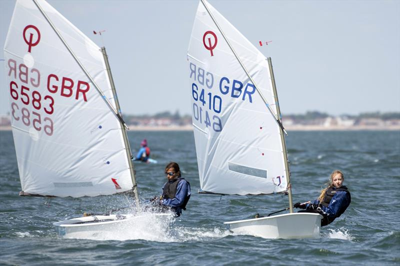 Hayling Island Open 2023 photo copyright Paul Sanwell / OPP taken at Hayling Island Sailing Club and featuring the Optimist class