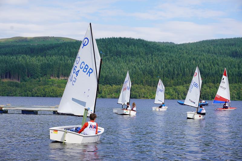 Loch Tummel Youth and Junior Championship photo copyright Peter Brown taken at Loch Tummel Sailing Club and featuring the Optimist class