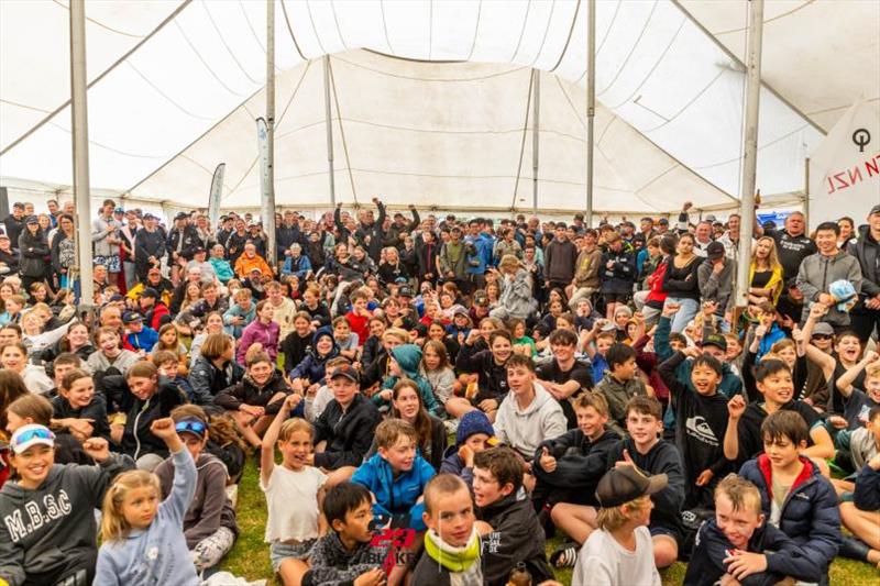 Part of the congregation assembled for the prizegiving at the  Sir Peter Blake Regatta - photo © LiveSailDie