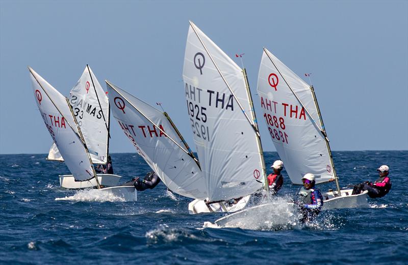 Optimists. Phuket King's Cup 2023 photo copyright Guy Nowell / Phuket King's Cup taken at Royal Varuna Yacht Club and featuring the Optimist class