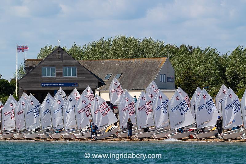 Magic Marine UK Optimist open meeting at Hayling Island - Main fleet - photo © Ingrid Abery / www.ingridabery.com