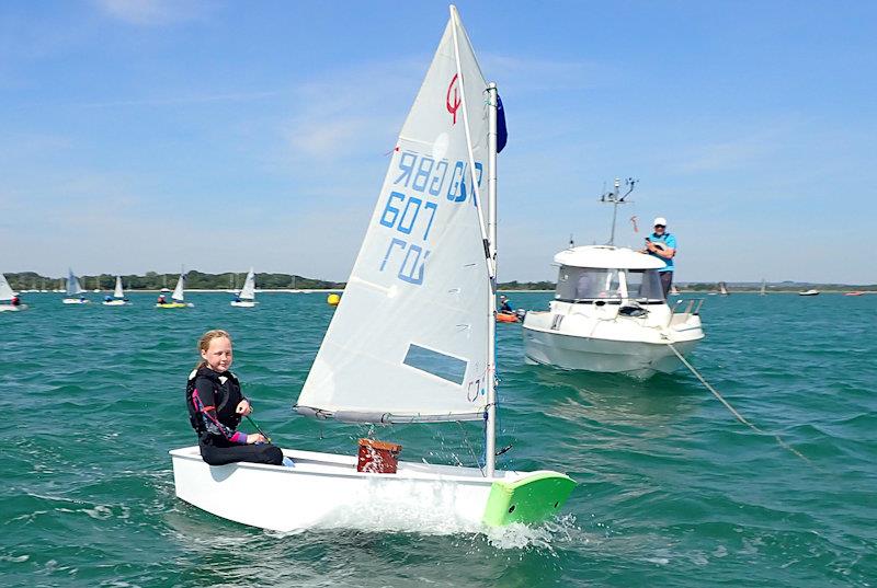 Overall winner, Hazel Butterfield - Magic Marine UK Optimist open meeting at Hayling Island - Coached fleet - photo © TeamHISC