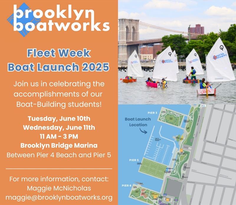 Brooklyn Boatworks Fleet Week Boat Launch - photo © Brooklyn Boatworks