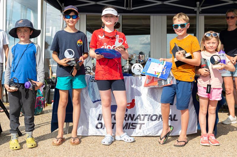 Coached Regatta fleet prizewinners - Gill Optimist Early Summer Championships at Brightlingsea - photo © Paul Sanwell / OPP