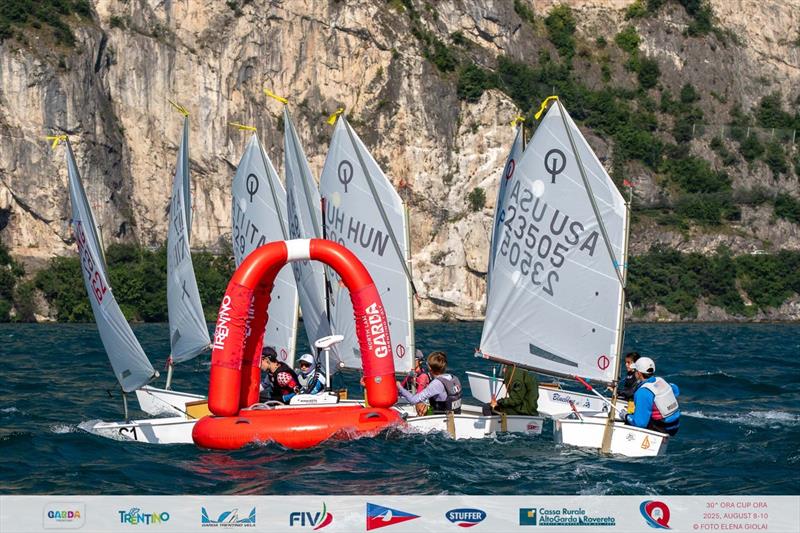 Optimists in the Ora Cup Ora 2025 final day photo copyright Elena Giolai taken at Circolo Vela Arco and featuring the Optimist class