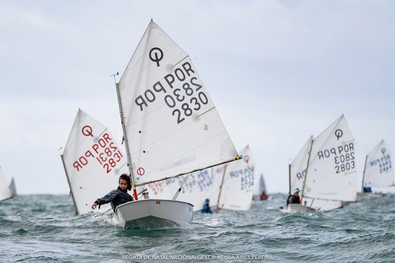 NacionalGest Christmas Regatta 2025 photo copyright Neuza Aires Pereira taken at Clube Naval de Cascais and featuring the Optimist class
