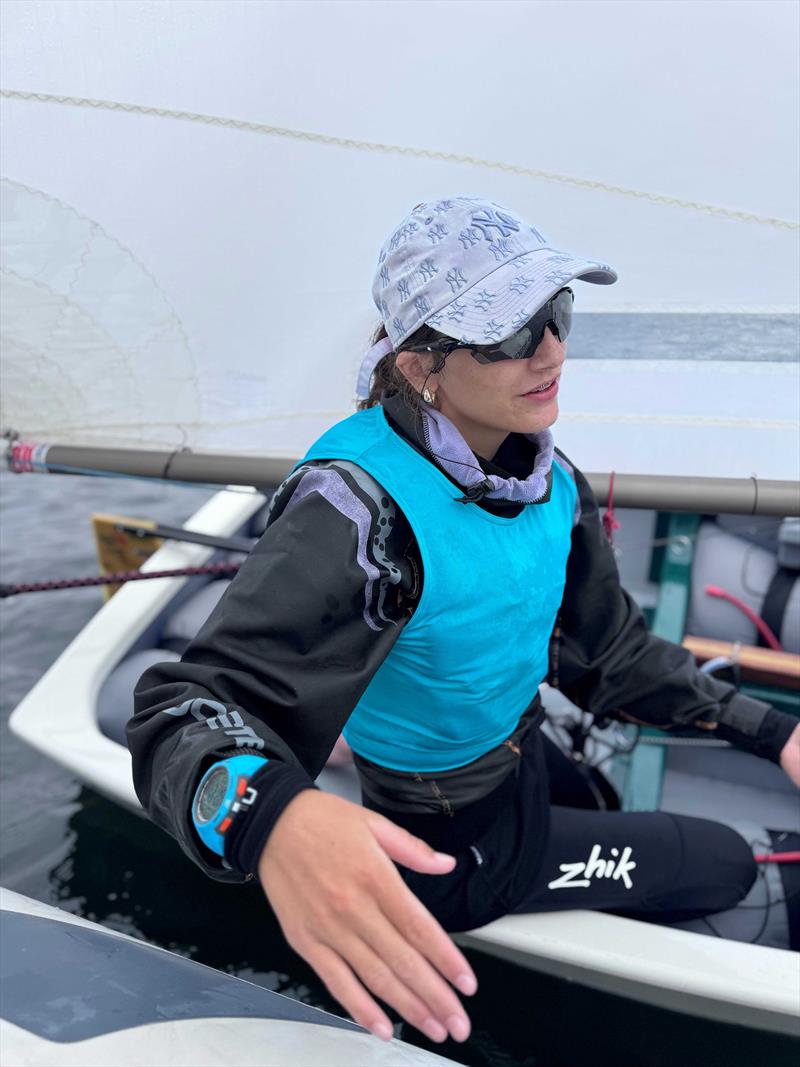 Emerald Jacobsen from New South Wales is looking for consistent breezes of around 15 knots to sail well - 2026 Musto Australian Optimist Dinghy Championship - photo © Jane Austin