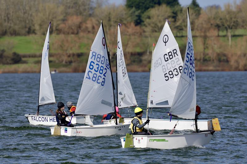 Coached Regatta Fleet during the IOCA Optimist Spring Championships at Draycote Water Sailing Club - photo © Oct_films
