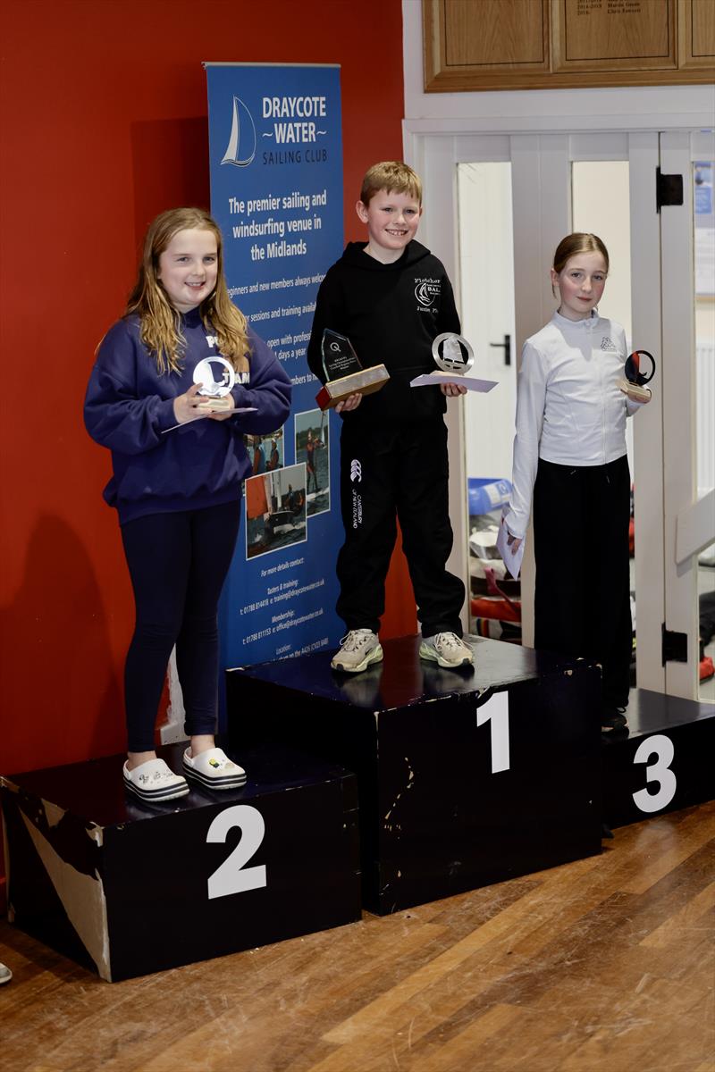 Coached Regatta Fleet podium in the IOCA Optimist Spring Championships at Draycote Water Sailing Club - photo © Oct_films