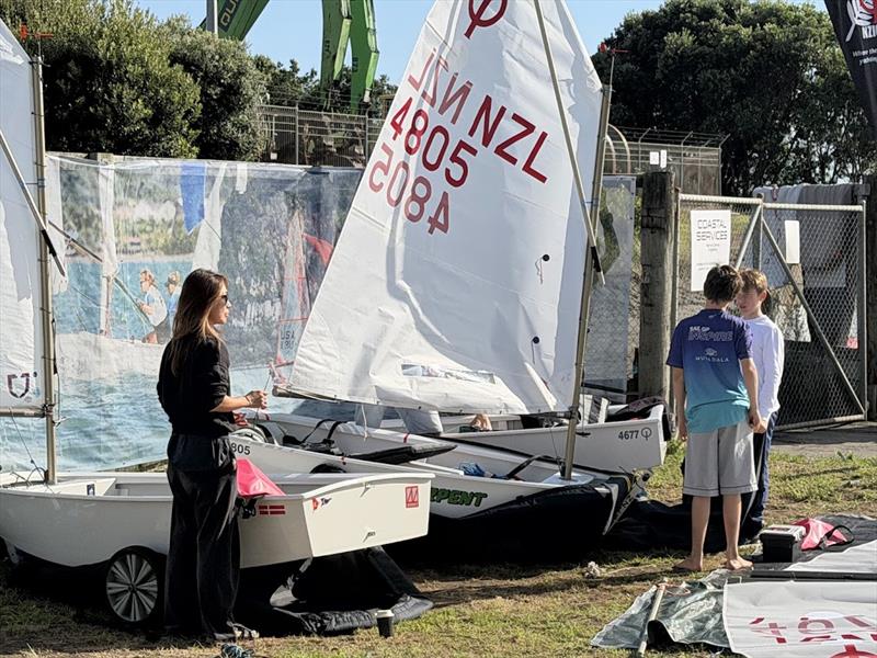 Measurement and Registration - Toyota Optimist Nationals - New Plymouth YC - April 3, 2026 photo copyright Billy Preston taken at New Plymouth Yacht Club and featuring the Optimist class