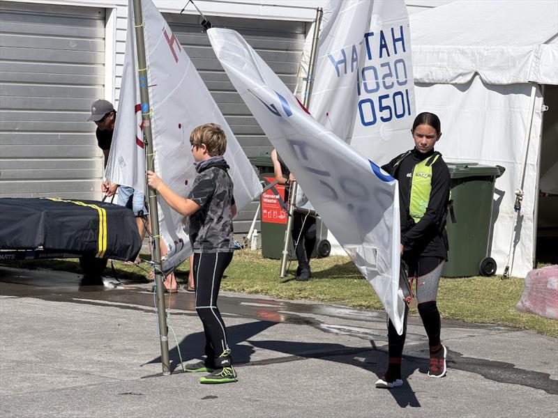 Measurement and Registration - Toyota Optimist Nationals - New Plymouth YC - April 3, 2026 - photo © Billy Preston