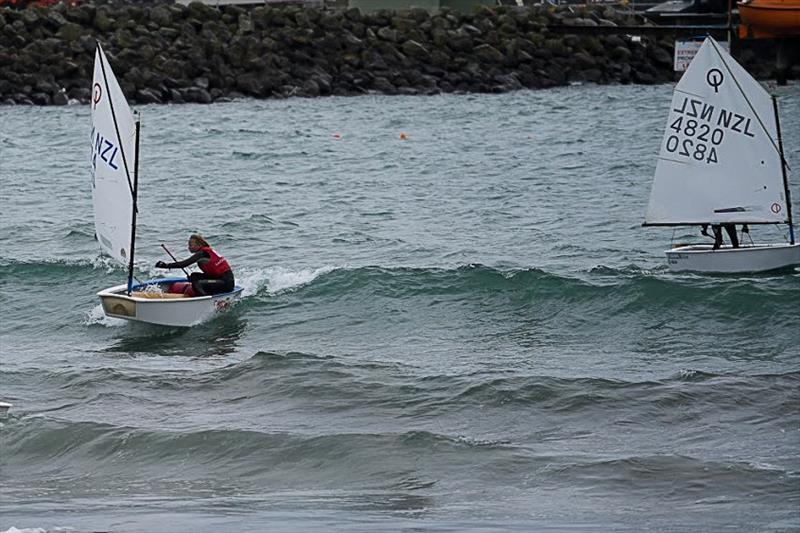 Surfing home - Toyota NZ Optimist Nationals - New Plymouth YC - Day 4 - April 7, 2026 - photo © Ian Pye