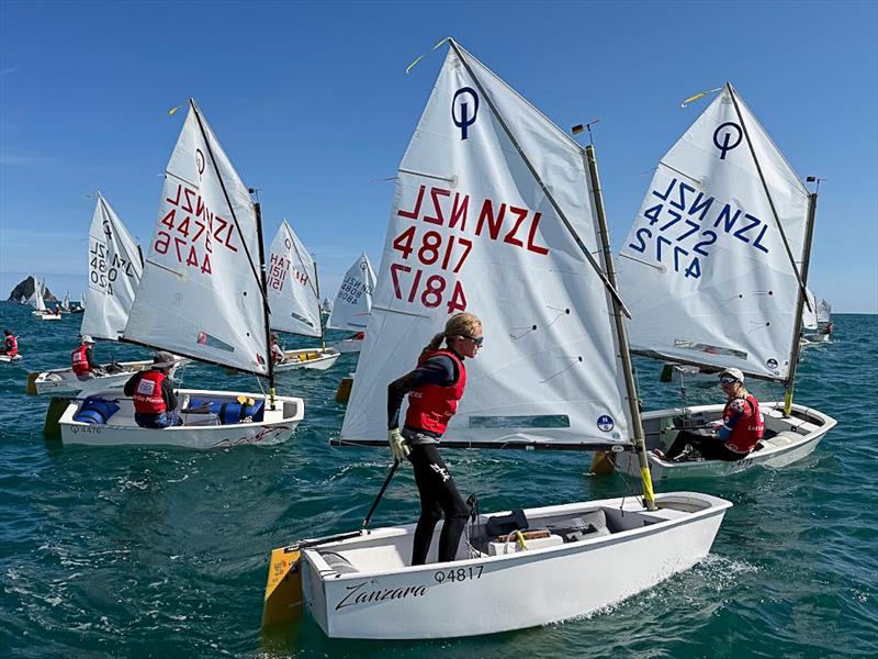 Zofia Wells (GBC) - 2026 Toyota NZ Optimist National Open champion - New Plymouth YC - Day 2 - April 5, 2026 photo copyright Billy Preston taken at New Plymouth Yacht Club and featuring the Optimist class