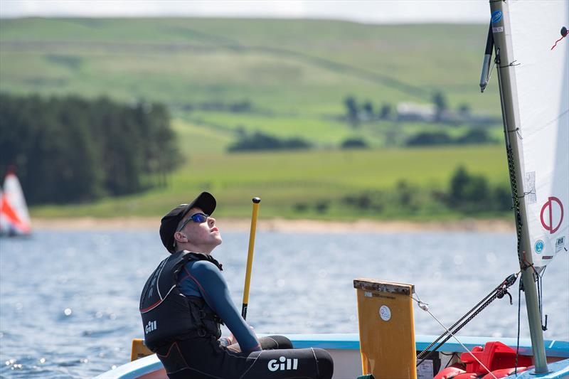 Archie Tait, Optimist winner - NEYYSA North Region Youth & Junior Championships at Derwent Reservoir photo copyright Dave Wood taken at Derwent Reservoir Sailing Club and featuring the Optimist class