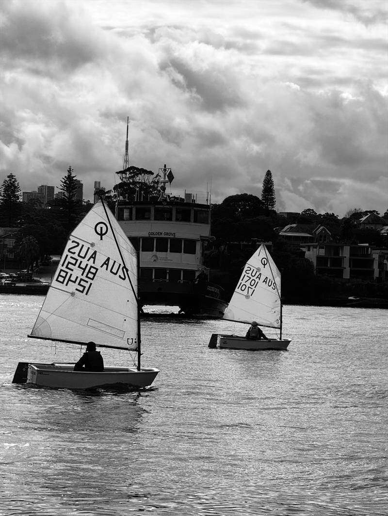 Optimist Winter Interclub Series at Hunters Hill Sailing Club photo copyright Mainsheet.iH taken at Hunters Hill Sailing Club and featuring the Optimist class