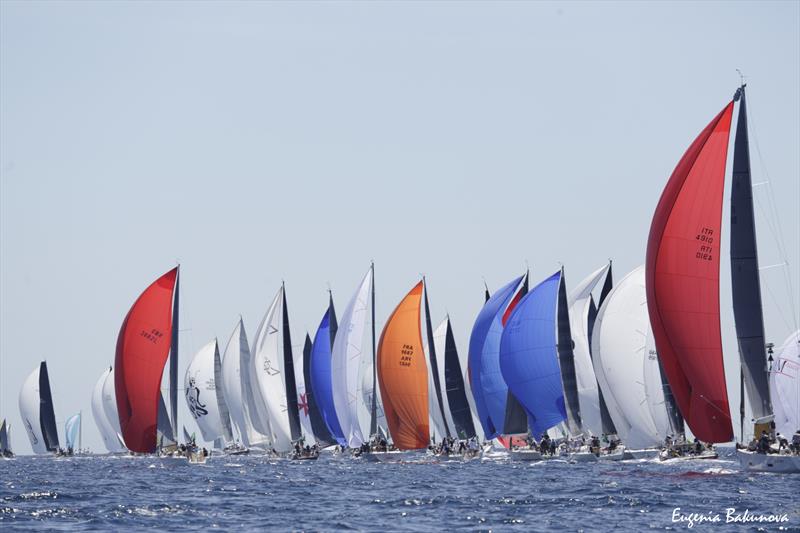 Rolex Giraglia Offshore Race Start photo copyright Eugenia Bakunova / www.mainsail.ru taken at Société Nautique de Saint-Tropez and featuring the ORC class