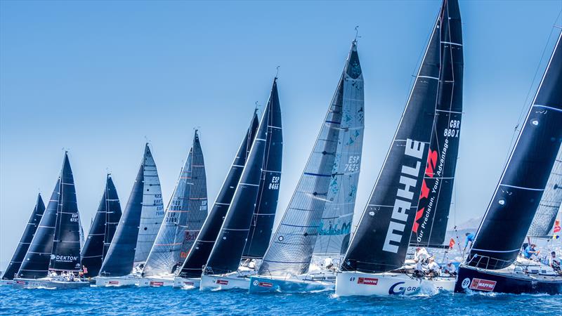 BMW ORC 3 fleet on day 2 at 38 Copa del Rey MAPFRE photo copyright Nico Martínez / Copa del Rey MAPFRE taken at Real Club Náutico de Palma and featuring the ORC class