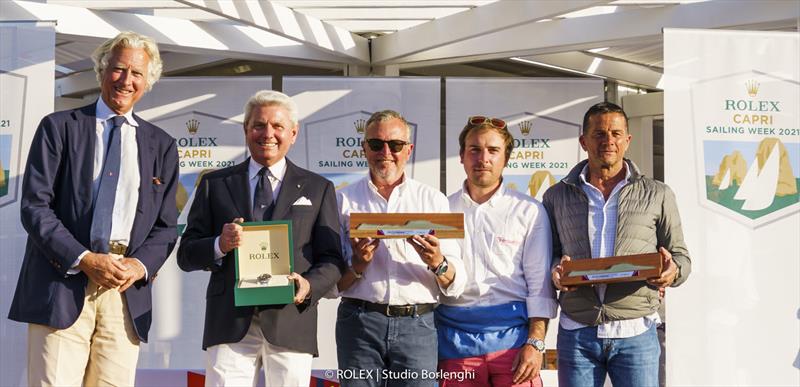 Prize winners in the ORC European Championship 2021 at Capri photo copyright ROLEX / Studio Borlenghi taken at Yacht Club Capri and featuring the ORC class