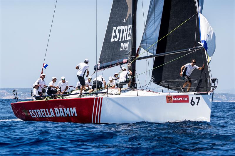 Estrella Damm on day 1 of the 37th Copa del Rey MAPFRE in Palma photo copyright María Muiña / Copa del Rey MAPFRE taken at Real Club Náutico de Palma and featuring the ORC class