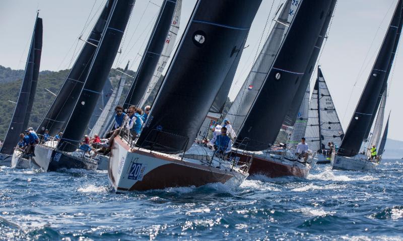 Crowded starts to today's long offshore race - 2019 D-Marin ORC Worlds photo copyright Bozo Vukicevic taken at  and featuring the ORC class