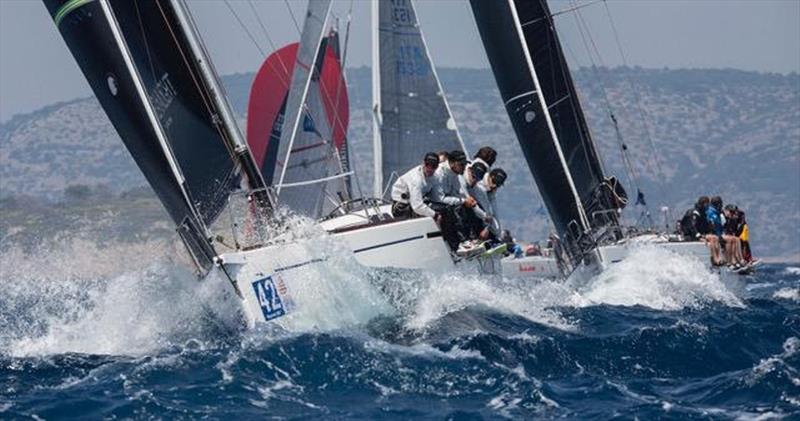 Even with brisk conditions, the series has tightened in Class B, where the top three boats are separated by only 4 points, led by Swan 42 Selene - 2019 D-Marin ORC World Championship - photo © JK Val