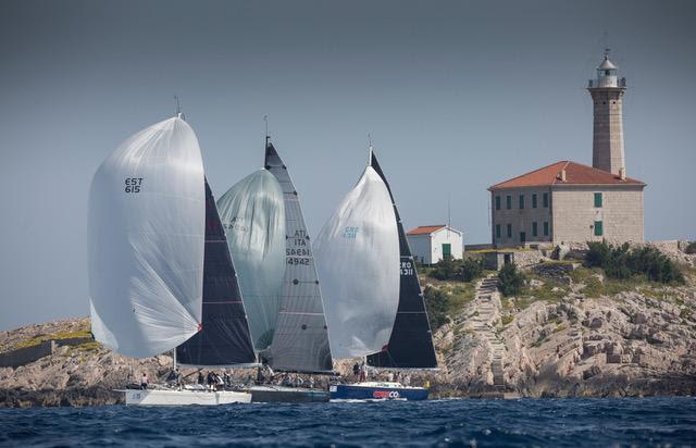 Class C competitors fighting hard among the 1000 islands of the  scenic Dalmatian coast - 2019 D-Marin ORC World Championship photo copyright JK Val taken at  and featuring the ORC class