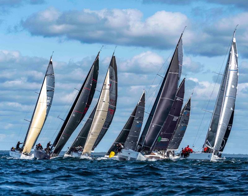 The racing in Class B was tight, with little room available on the short reach to the offset mark - SSAB ORC European Championship 2019 photo copyright MarcS taken at  and featuring the ORC class