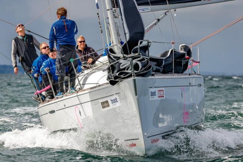 In the ORC III/IV class, the `Halbtrocken` by Knut Freudenberg (Flensburg) chases the defending champion `Immac Fram` (Mares) photo copyright www.segel-bilder.de taken at Kieler Yacht Club and featuring the ORC class