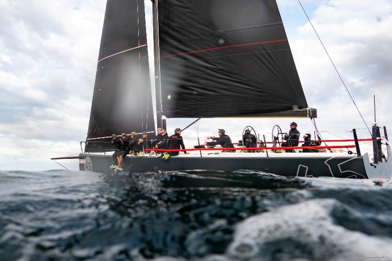 Light wind trim to leeward led World Champion `halbtrocken 4.5` with owner and skipper Michael Berghorn at the helm to victory in the first Kiel Cup race photo copyright ChristianBeeck.de taken at Kieler Yacht Club and featuring the ORC class