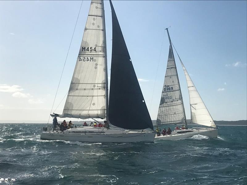 Audere settling in to race - ORCV Offshore Race photo copyright ORCV Media taken at Ocean Racing Club of Victoria and featuring the ORC class