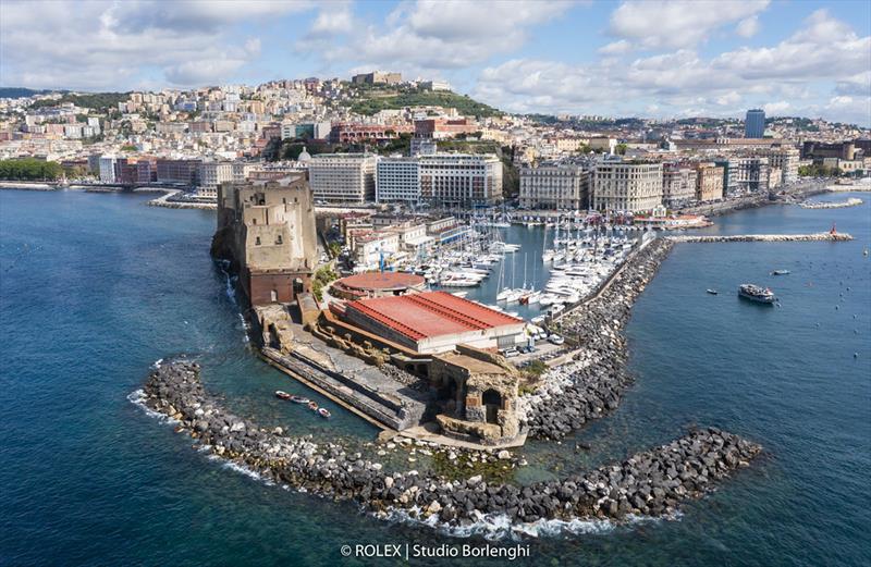 Naples' Porticciolo di Santa Lucia is home to both the Castel dell'Ovo and the Circolo Remo e Vela Italia's clubhouse photo copyright ROLEX / Studio Borlenghi taken at Circolo del Remo e della Vela Italia and featuring the ORC class