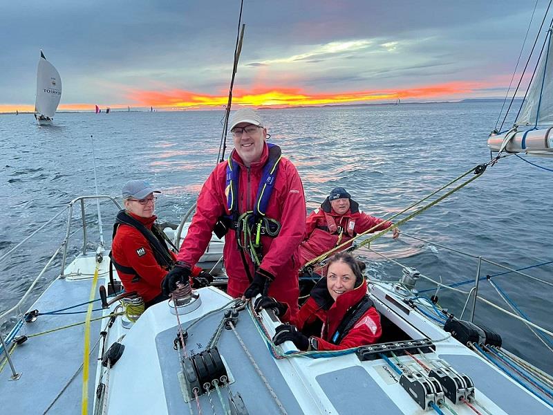 A glorious sunrise from Alien - Apollo Bay Race 2022 photo copyright Glen Cowan taken at Ocean Racing Club of Victoria and featuring the ORC class