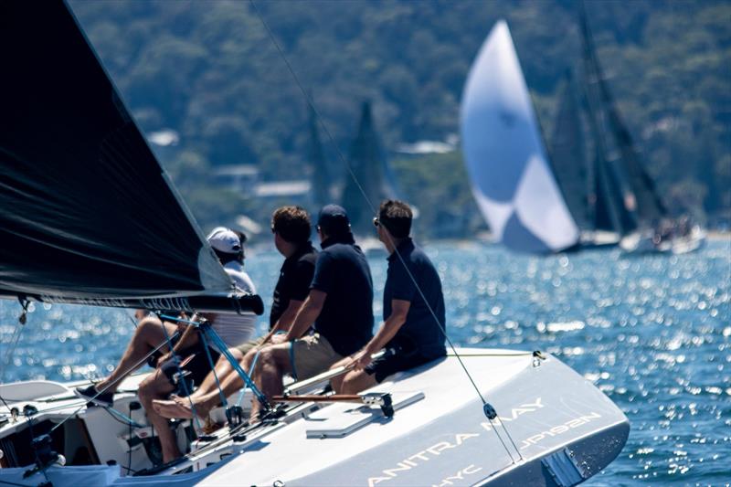 Crew of Anitra May takes in the view - ORC NSW Championship, day 2 photo copyright RPAYC Media taken at Royal Prince Alfred Yacht Club and featuring the ORC class