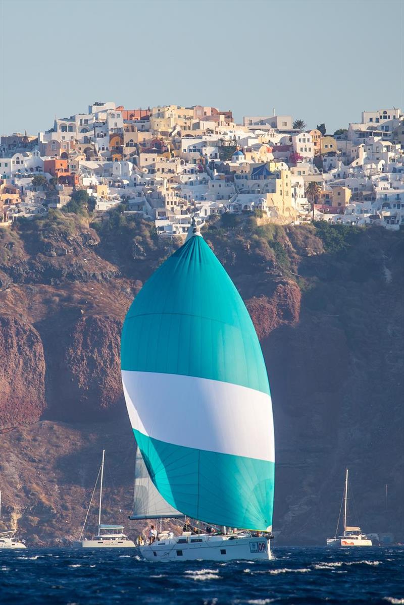 Santorini Island in the Aegean Sea photo copyright Hellenic Offshore Racing Club taken at Hellenic Offshore Racing Club and featuring the ORC class